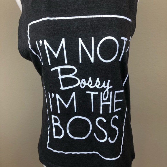 On Fire Tops - Graphic Tee "I'M NOT Bossy - I'M THE BOSS"